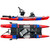 Blue Sky Boatworks Angler - Top and Side Views, pictured in Dusk (royal blue & red)