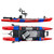 Blue Sky Boatworks 360 Pro - Color: Dusk (royal blue & red). Top, Side, and bottom images