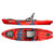 2023 Coosa X Dusk, Top & Side Views. Red & Royal Blue Color Kayak.