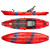 YuPIK Dusk (2023) - Top, Bottom & Side View, Red & Royal Blue