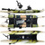 Blue Sky Boatworks Angler - Top and Side Views, pictured in Forest (olive, tan, black) 2024