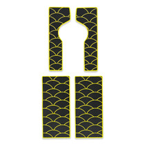 bsb yellow and black scale pattern deck pads